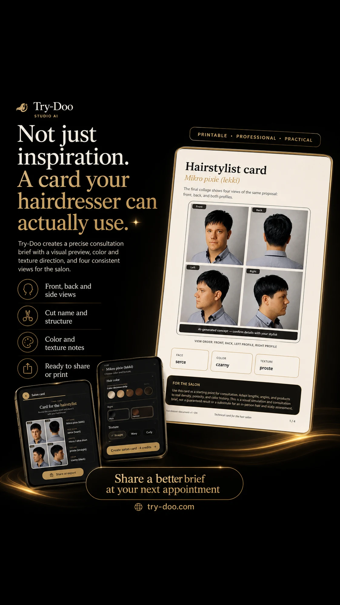 Try-Doo AI Hairstylist screenshot