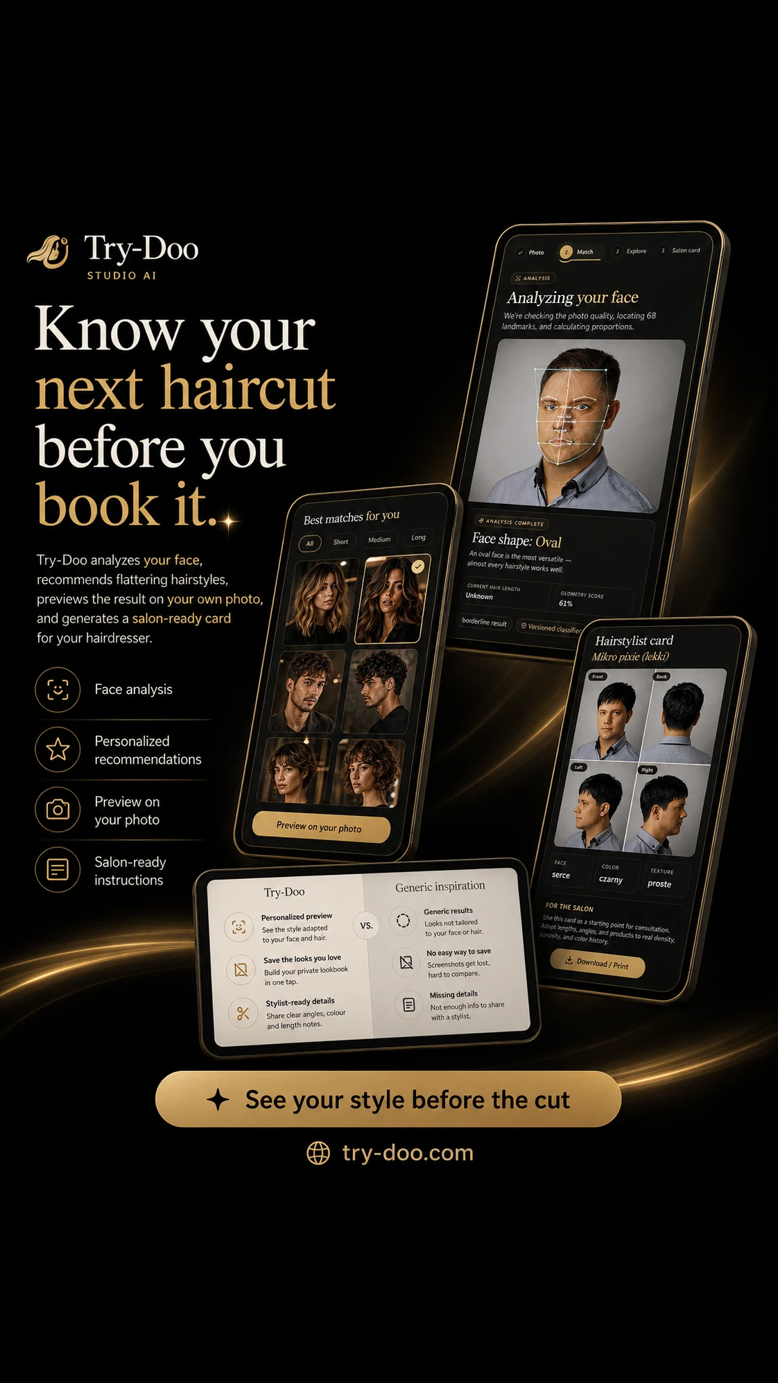 Try-Doo AI Hairstylist screenshot